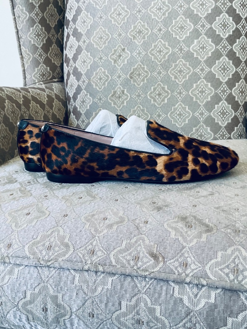 Taryn Rose Collection Leopard Calf Hair Loafers - Size 9 NEW - Picture 5 of 8